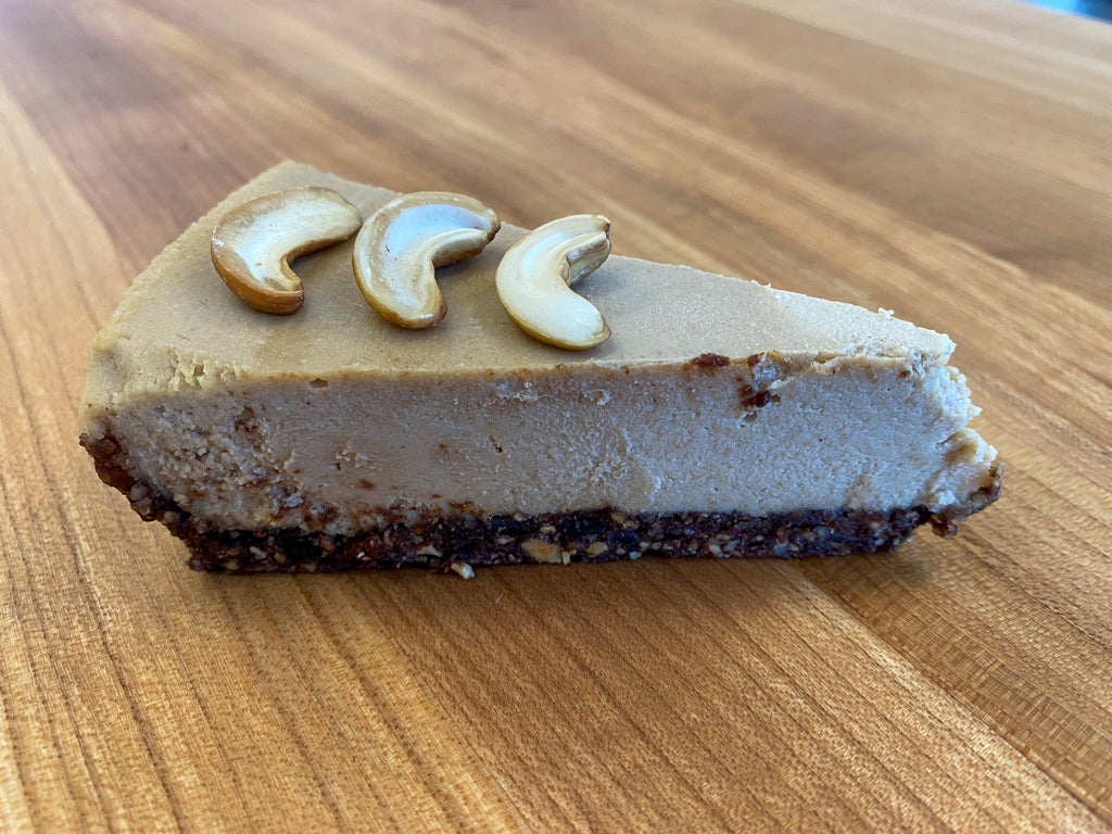 Vegan Coffee Cashew Cheesecake (8 inch pie)